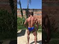 Muscle worship sun flex in blue