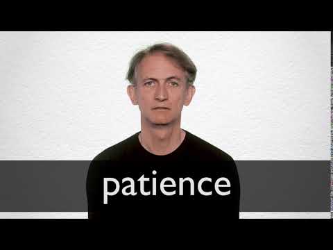 PATIENCE definição e significado