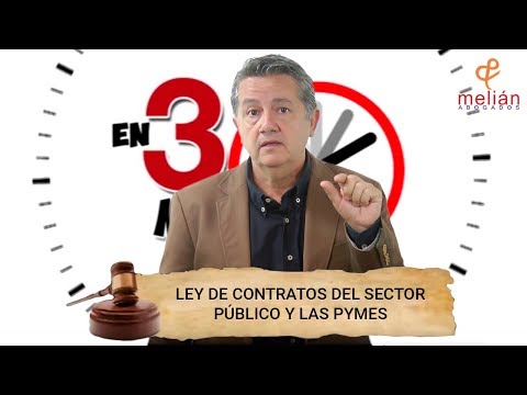 Ley de Contratos del Sector Público y las PYMES