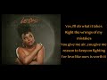 Ledisi - Anything For You (Lyrics)