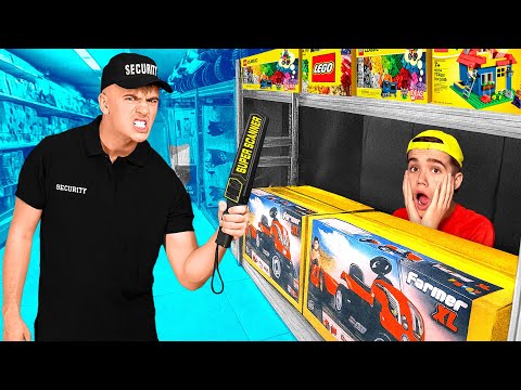 PLAYING HIDE AND SEEK IN THE TOY STORE