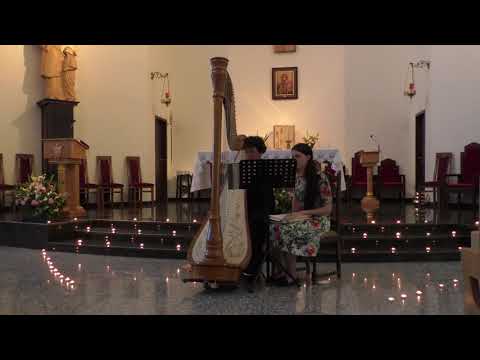 J.S.Bach, French Suite BWV 812, Allemande, Maria Bildea Harp