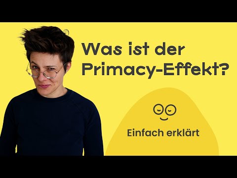 Primacy Effekt (einfach erklärt) & der erste Eindruck 🧐