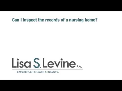 Can I inspect the records of a nursing home?
