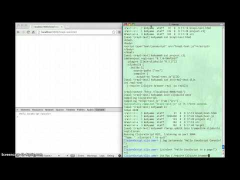 Example to operate DOM in ClojureScript via Browser REPL