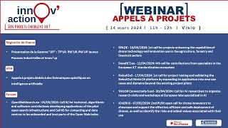 [Replay] Innov&rsquo;action webinar appels a projets – 13 mars 2024