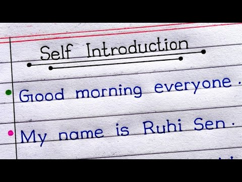 Self Introduction For School Students In English | 10 Lines On Self Introduction |