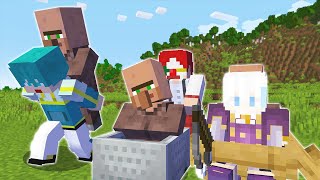 離席中() - 【マイクラ】村人をとにかく遠くに運べ!『村人運び選手権』【マインクラフト】