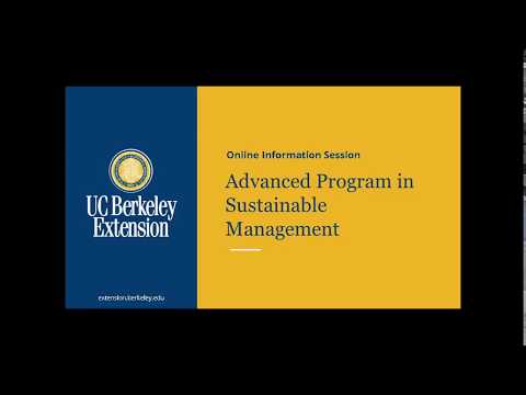 Advanced Program in Sustainable Management
