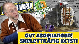 Gut abgehangen! Der Skelettkäfig KC1511 Kiddicraft Herocraft