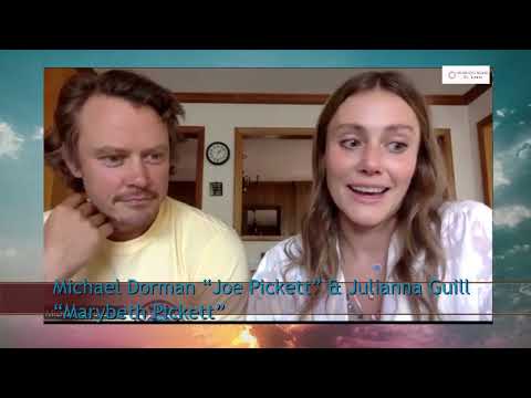 Paramount+’s hit JOE PICKETT - Michael Dorman “Joe Pickett” and Julianna Guill “Marybeth Pickett”