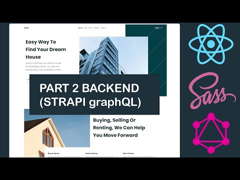 Part 2 : React Js Fullstack Real Estate Web application (React , GraphQL , Sass Modules Strapi)