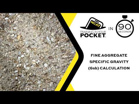 Fine Aggregate Specific Gravity Calculations video thumbnail