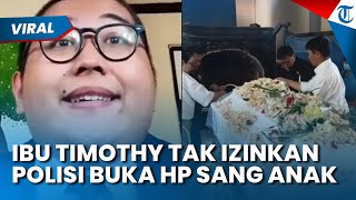 Ibu Timothy Tak Izinkan Polisi Buka Ponsel sang Anak, Penyelidikan Kasus Bullying Terhambat