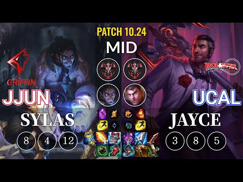 GRF jjun Sylas vs KT Ucal Jayce Mid - KR Patch 10.24