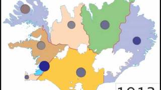 preview picture of video 'Population Changes in Iceland 1911-2011'