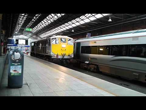 Class 071 No.075 departing Connolly "Light Engine"