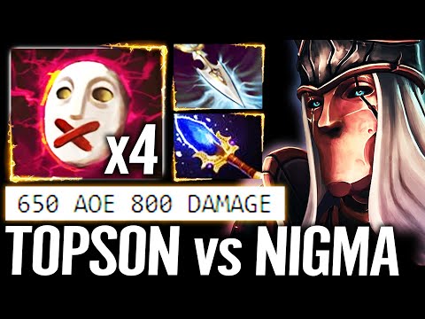 🔥 TOPSON NEW HERO vs NIGMA - Silencer MID 15m Aghanim 800 DMG 650 AOE Mute WTF IMBA 7 30 Dota 2 Pro