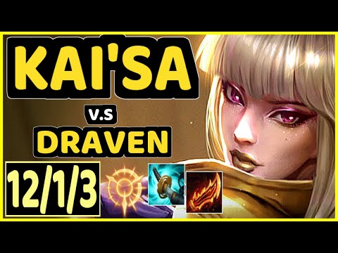CAOS (KAI'SA) vs DRAVEN - 12/1/3 KDA BOTTOM ADC GAMEPLAY - BR Ranked MASTER