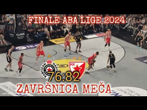 Partizan Crvena Zvezda 76:82 Finale ABA lige. Završnica 3 utakmice
