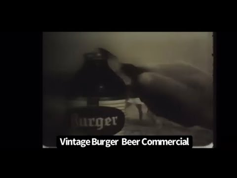 Vintage Burger Beer Commercial
