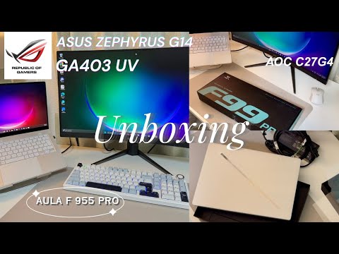 New Desk Setup | Laptop Unboxing | Asus ROG Zephyrus G14