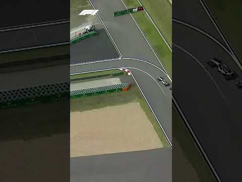 Sebastian Vettel's Insane Double Overtake....In The Pit Lane?!! #Shorts