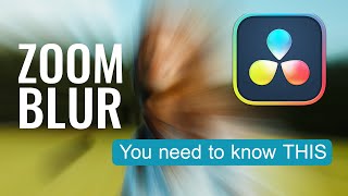 Easy ZOOM BLUR in DaVinci Resolve 20