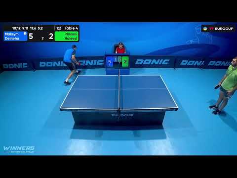 10:20 Maksym Deineha - Nazarii Haievyi 30.09.2023 TT Euro.Cup Ukraine Master. TABLE 4