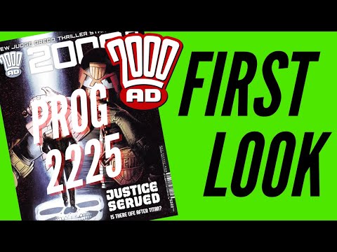 2000AD PROG 2225 FIRST LOOK - Subscriber Unbagging - Classic UK Comic Book