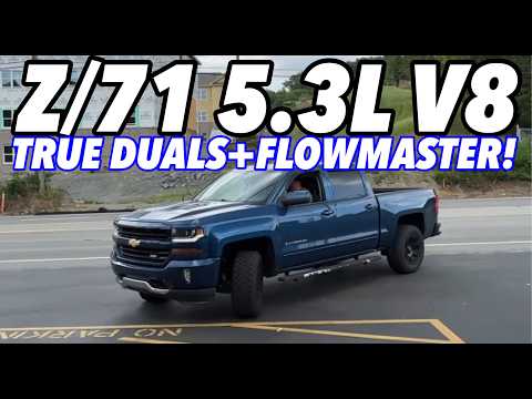 2018 Chevy Silverado Z/71 5.3L V8 w/ TRUE DUAL EXHUAST & FLOWMASTER FLOW FX!