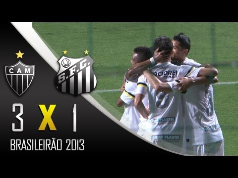 Veja o gol do Santos contra o Atlético MG - Atlético MG 3 x 1 Santos (29/09/13) - Brasileirão 2013
