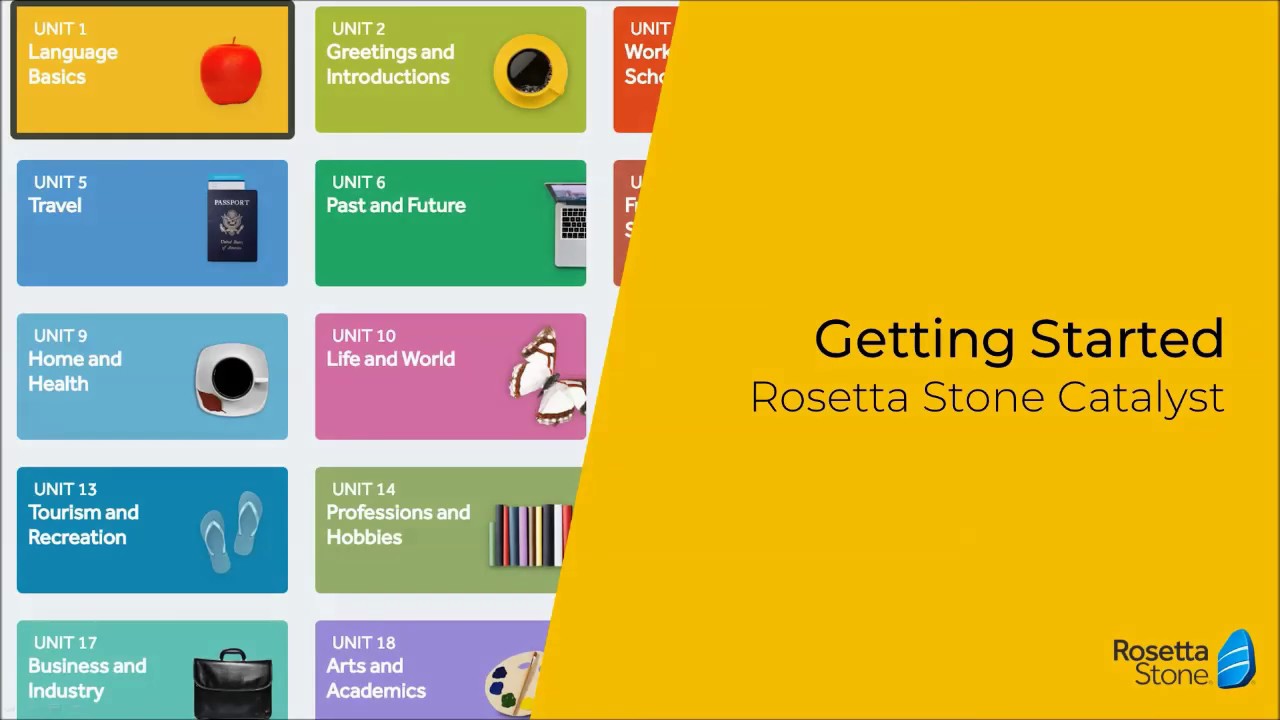 Getting started - Rosetta Stone Catalyst