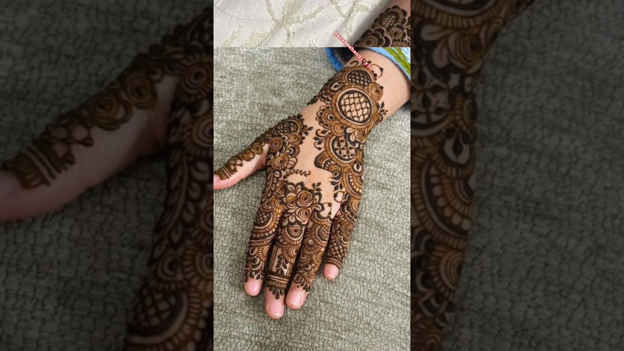 🌿 Bakaraeid special mehandidesign🥀#beautifulmehndi#trendingmehndi #trendingshorts#henadesign#simple