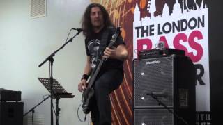Frank Bello performs &#39;Caught in a Mosh&#39; at London Bass Guitar Show 2014