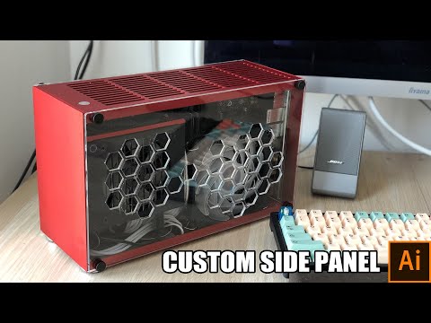 Simple DIY design custom side panel for SFFPC - SGPC K55 example