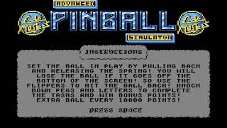 ADVANCED PINBALL SIMULATOR !!! ATARI 800 XL - 80´s NOSTALGIA