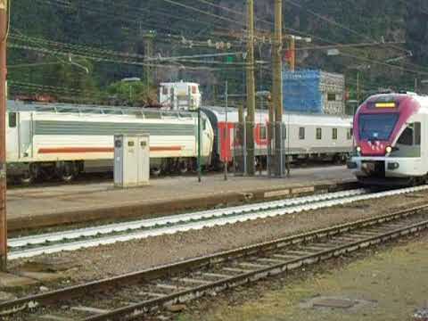 22.07.2018. TRENO FLIRT ETR 170 TRENTINO IN PARTENZA DA BOLZANO.