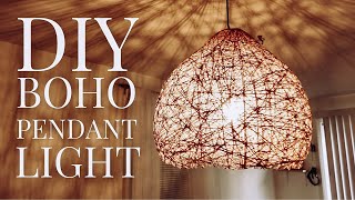 DIY LARGE BOHO PENDANT LIGHT | DIY Home Decor