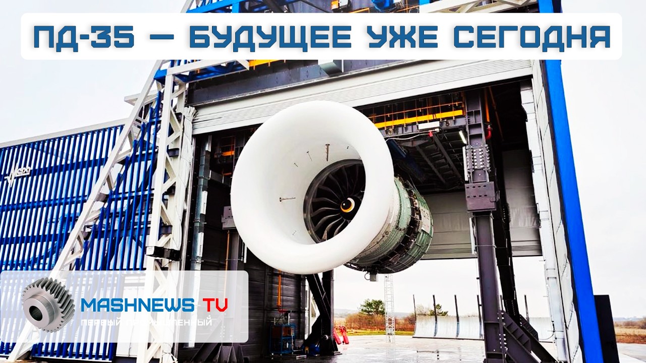 ВПЕРВЫЕ В РОССИИ спроектирован и изготовлен авиадвигатель тягой 35 тонн