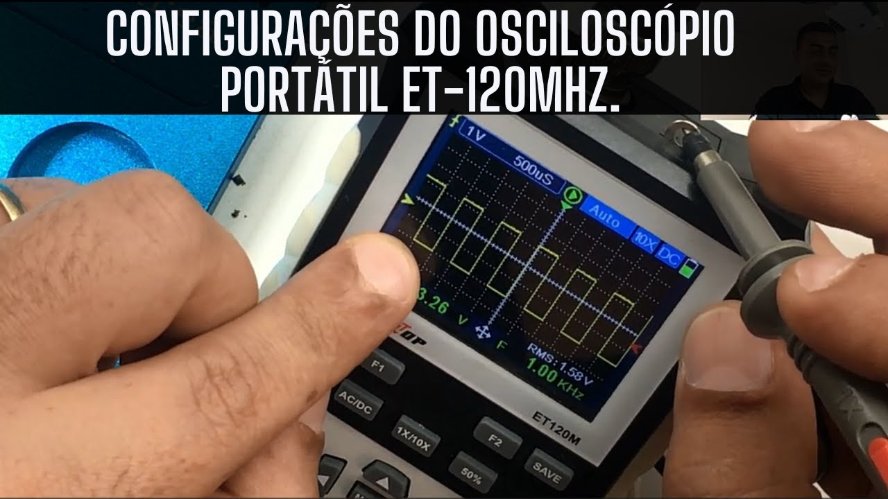 Osciloscópio Portátil ET-120Mhz Mustool, Tooltop - Eletrônica Para Iniciantes!
