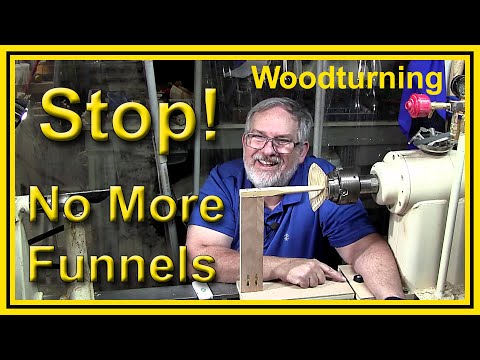 Bowl turning Jig for bottom thicknes. #woodturning