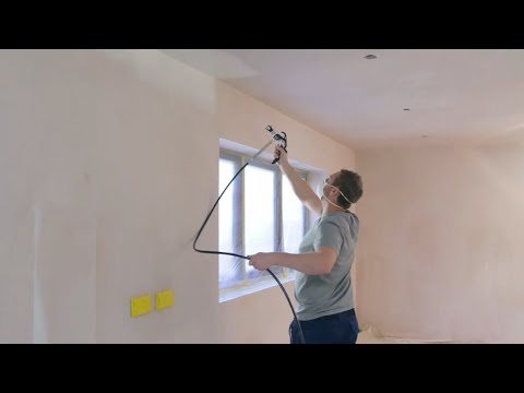 How to spray paint walls and ceilings different colours with an Airless paint sprayer | WAGNER