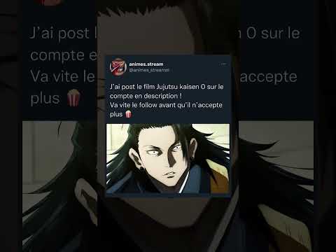 Comment regarder le film Jujutsu kaisen 0 en streaming Insta : jujutsu.kaisen.s2