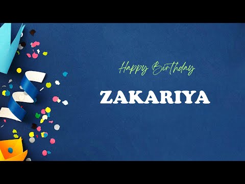 ZAKARIYA Happy Birthday Song | Happy Birthday ZAKARIYA