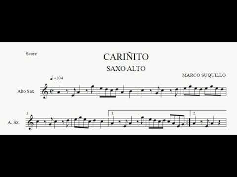 CARIÑITO | PARTITURA PARA SAXO ALTO (LEER LA DESCRIPCIÓN)