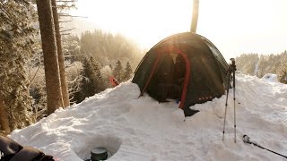 preview picture of video 'Pulkatour | Winterzelten Französischer Jura | CC -26° | Wintertour'