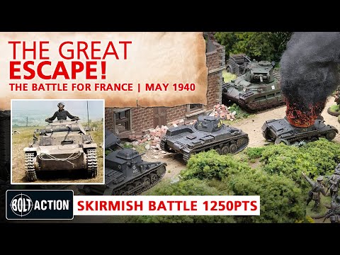 Germans vs BEF (British Expeditionary Force) Bolt Action Battle Report 3rd Edition 1250pts