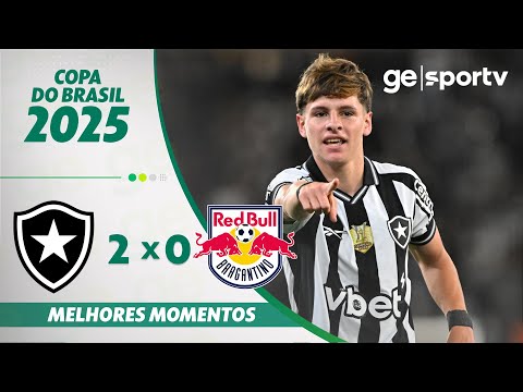 Gols e lances de Botafogo x Red Bull Bragantino