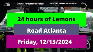Friday Practice - Raouf @ Road Atlanta 2024 - 24hrs of Lemons